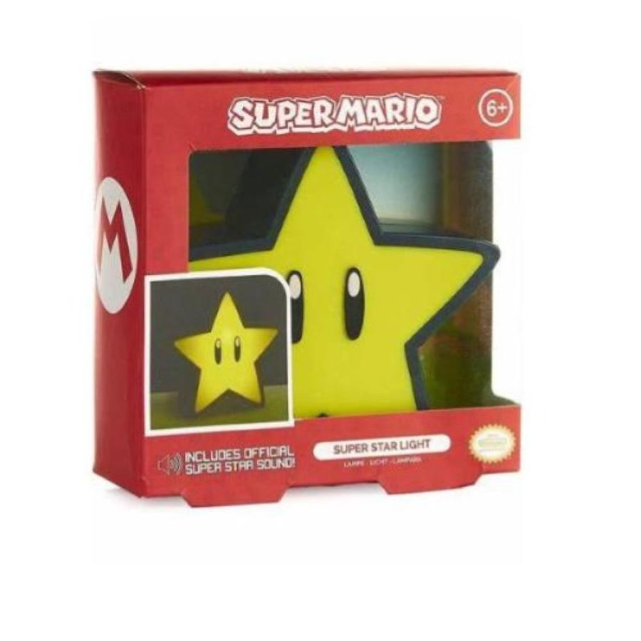4side super mario superstar light lampada da tavolo a batteria giallo