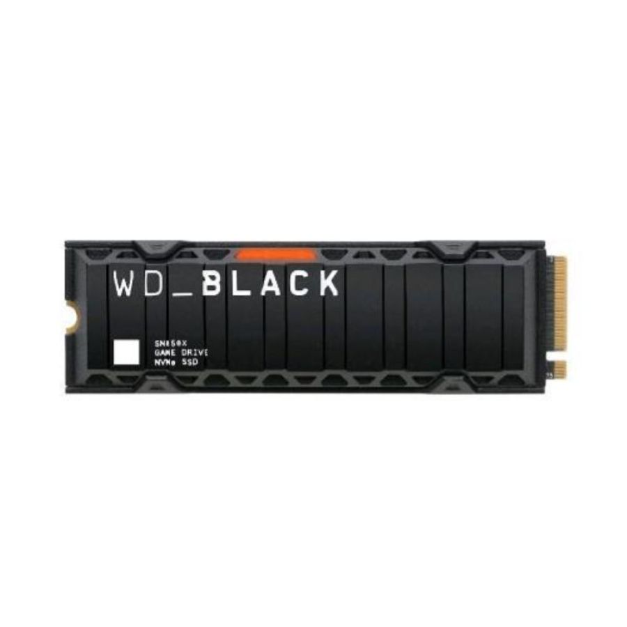 Western digital black sn850x ssd 1.000gb m.2 2280 nvme pcie gen4 con dissipatore termico con velocitÀ di fino a 7.300 mb/s black