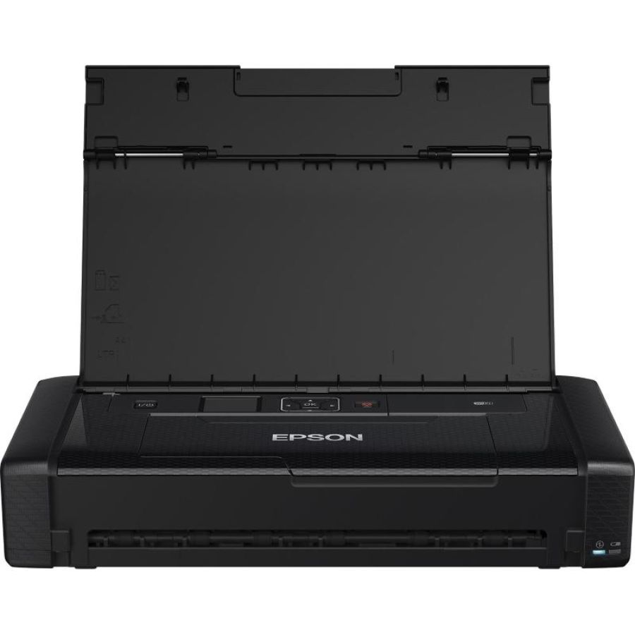 Epson workforce wf-110w, stampante a4 portatile inkjet, connettivita` wi-fi e wi-fi direct, batteria integrata, nero