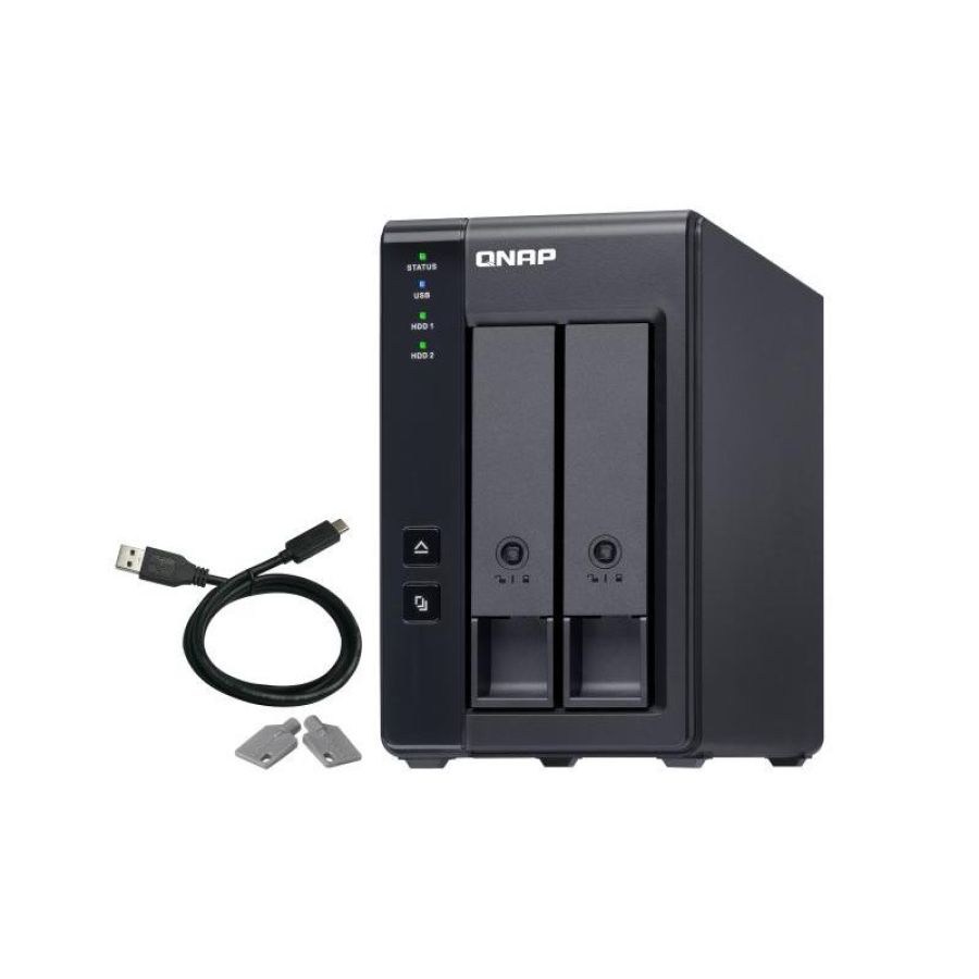 Qnap tr-002 contenitore di unitÀ di archiviazione 2.5/3.5 enclosure hdd/ssd nero