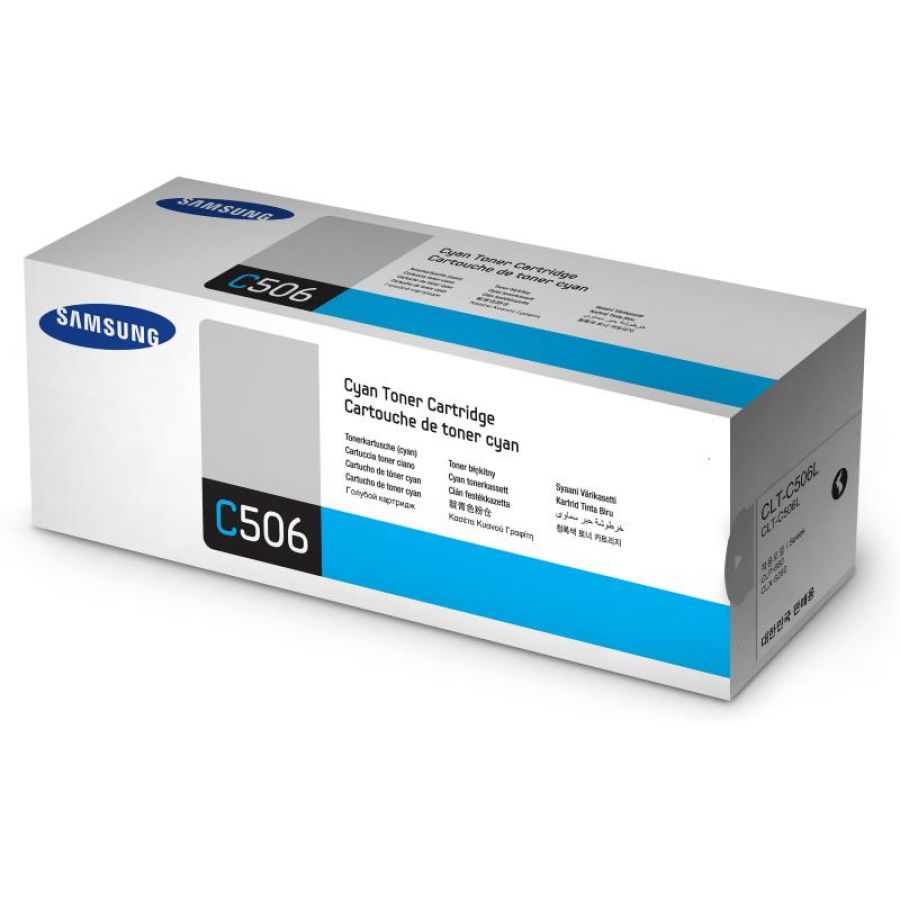 Hp samsung clt-c506l alta resa cyan originale cartuccia toner (su038a)