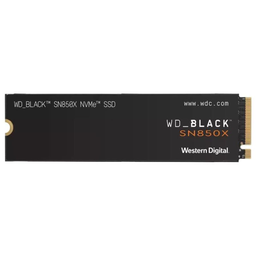 Western digital black sn850x ssd 1.000gb m.2 2280 nvme pcie gen4 black read 7300 mb/s writing 6300 mb/s black