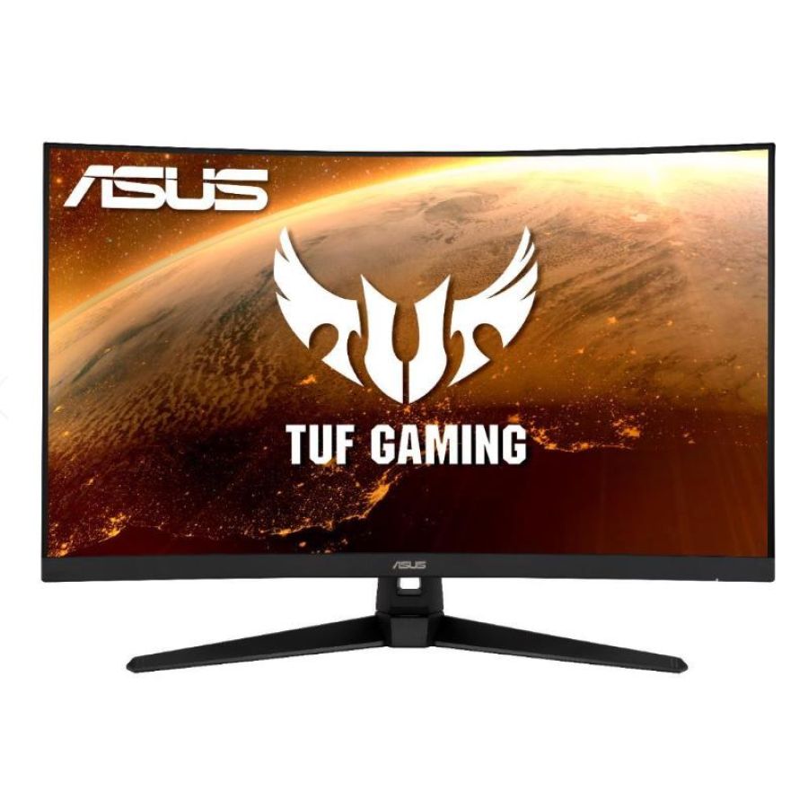 Asus tuf gaming vg328h1b 31.5 curvo led va formato 16:9 contrasto 3.000:1 amd free sync 1xvga 1xhdmi colore nero garanzia italia