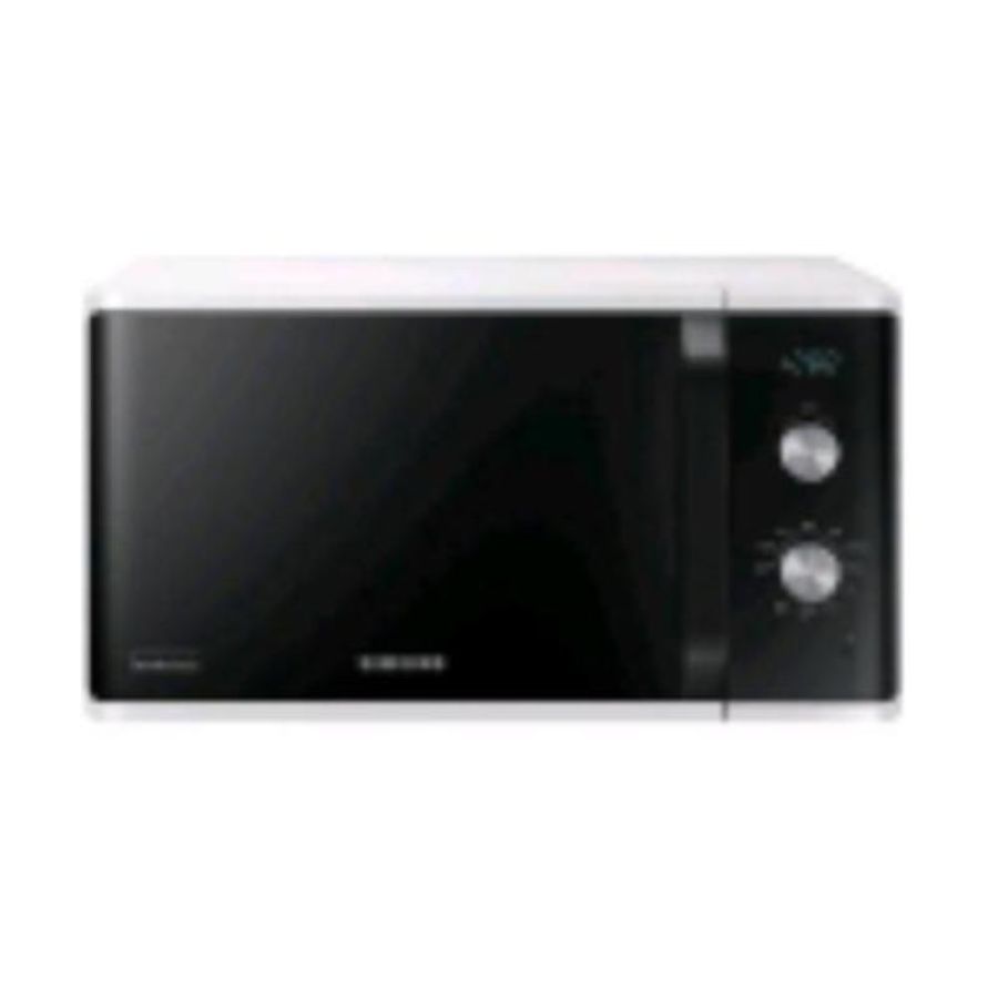 Samsung mg23k3614aw/et forno a microonde grill dual dial 23l 800w grill 1100w mecanico rivestimento ceramic inside nero bianco