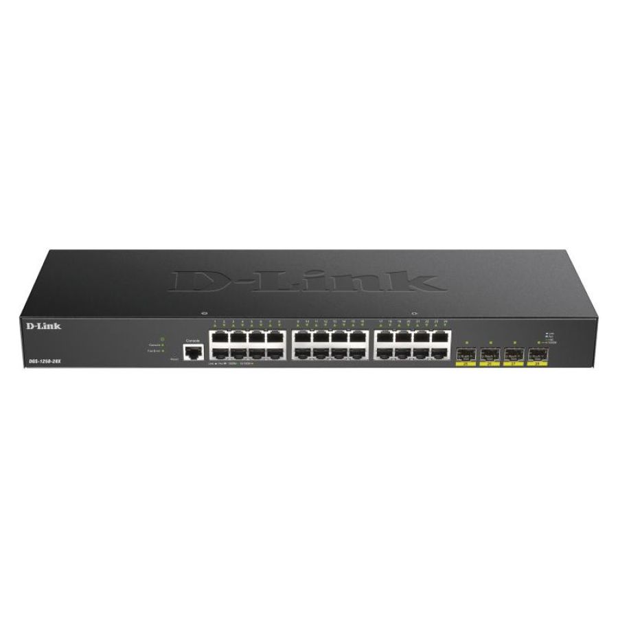 D-link dgs-1250-28x-e 28-porte layer 2-3 smart managed gigabit switch nero