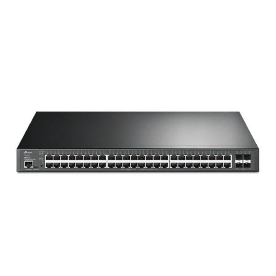 Tp link jetsream tl-sg3452xp switch gestito l2+ - 48 x 10/100/1000 (poe+) + 4 x 10 gigabit sfp+ poe+ (500 w)
