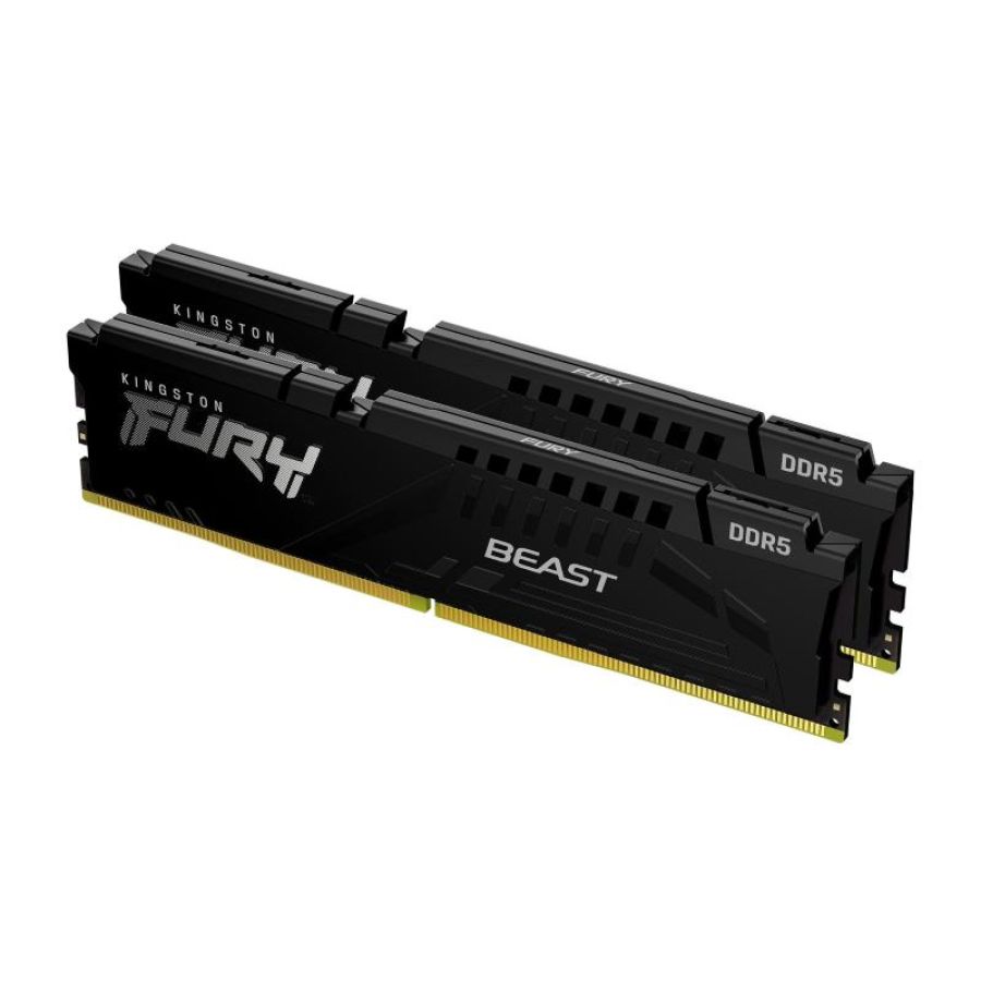 Kingston fury beast kit memoria ram 2x32gb tot 64gb 5.600mhz tipologia dimm tecnologia ddr5
