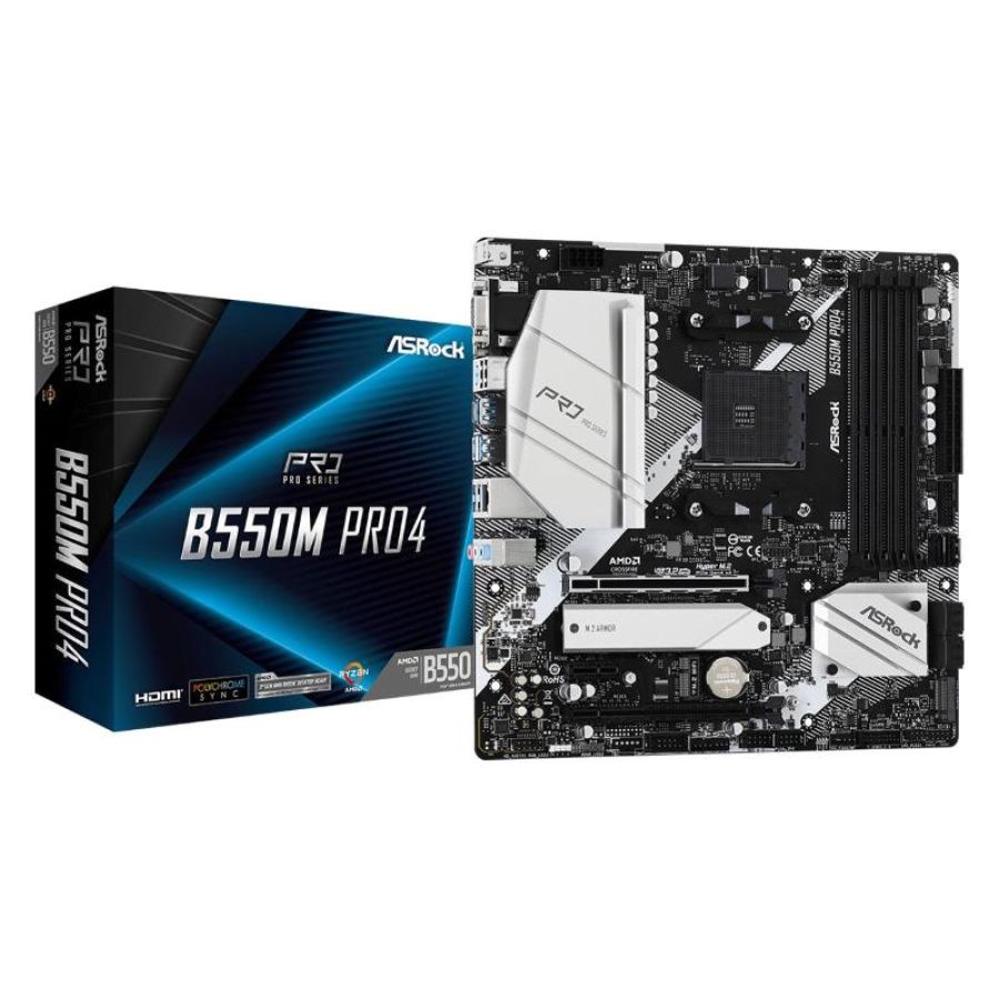 Asrock b550m pro4 amd b550 socket am4 micro atx