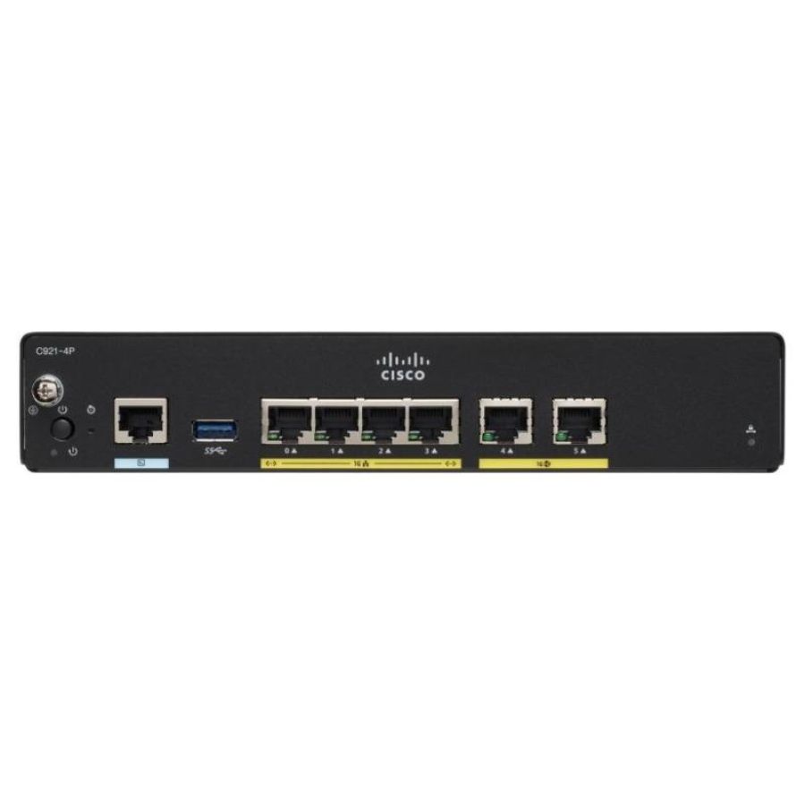Cisco c927-4p integrated services router vdsl2/adsl2+ cable mdm switch a 4 porte gige porte wan: 2