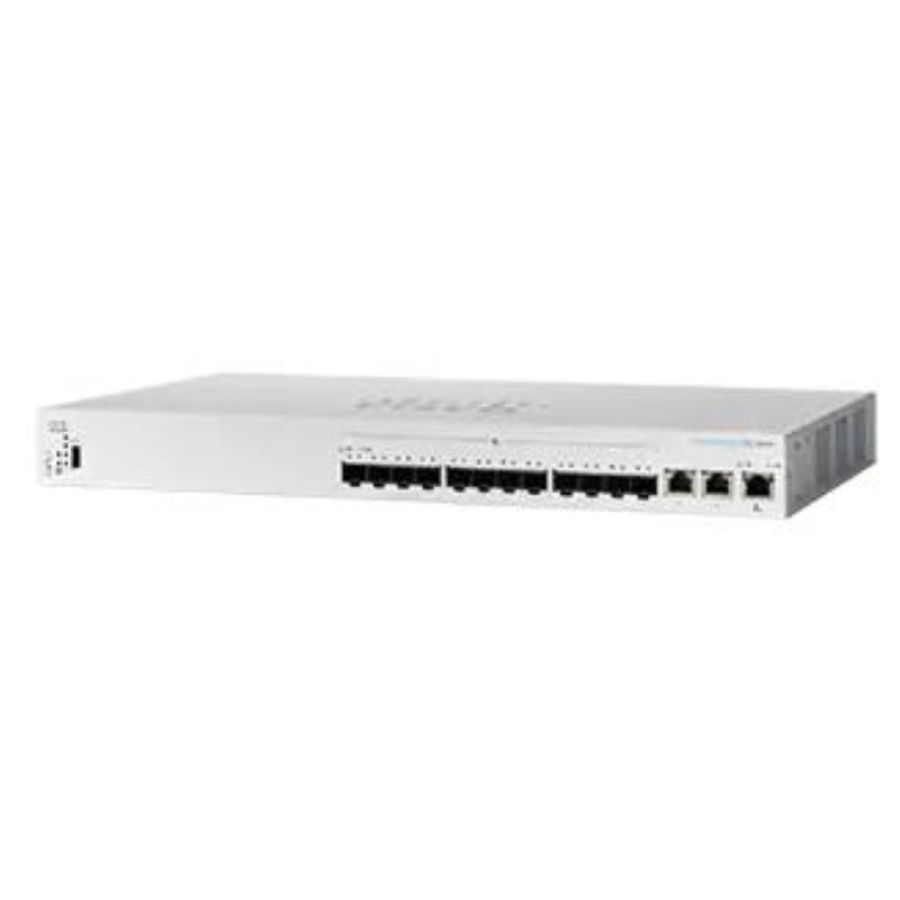 Cisco business 350 series cbs350-12xs-eu switch gestito l3 10 x 10 gigabit sfp+ + 2 x combo 10 gigabit sfp+/rj-45 montabile a rack