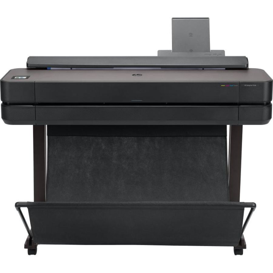 Hp designjet t650 stampante grandi formati 36 ink jet a colori a0 wi-fi fino a 0.45 min/pagina usb gigabit lan 2400 x 1200 dpi piedistallo incluso nero