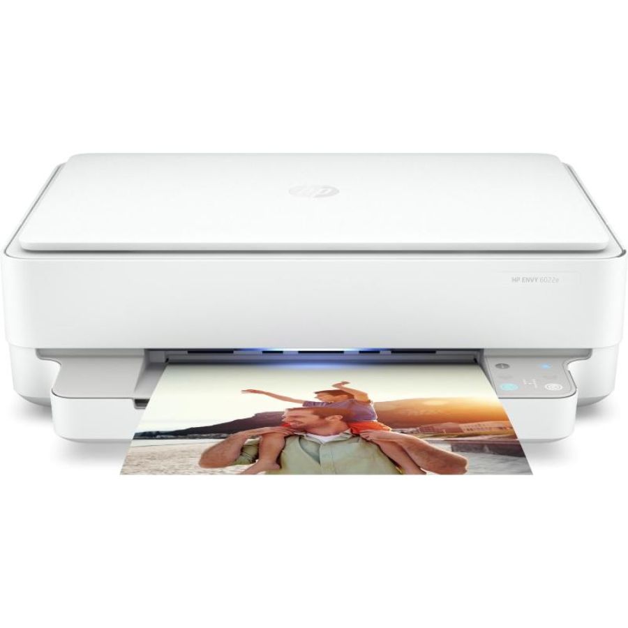 Hp envy 6022e ?223n5b, stampante multifunzione a getto d`inchiostro a4 a colori, stampa fronte e retro automatica, 10 ppm, wi-fi, hp smart, 3 mesi di inchiostro instant ink inclusi con hp+, bianca