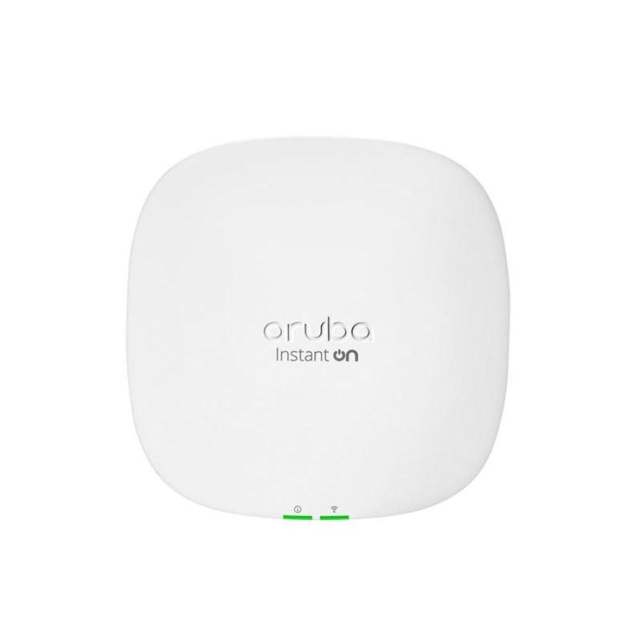 Hpe aruba r9b33a access point wi-fi 6 dual-band mu-mimo poe bianco per soffitto-parete