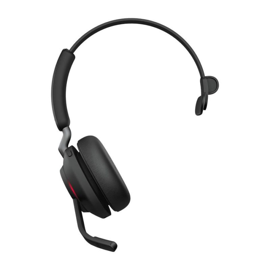 Jabra evolve2 65 cuffia monoaurale con microfono wireless ms noise cancelling con adattatore bluetooth usb-a nero