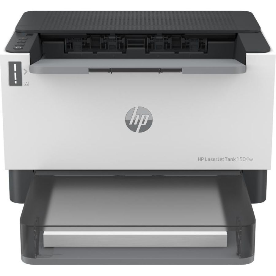 Hp laserjet tank 1504w stampante laser b/n a4wi-fi dual band 150 fogli usb lan 600x600 dpi 22ppm nero bianco