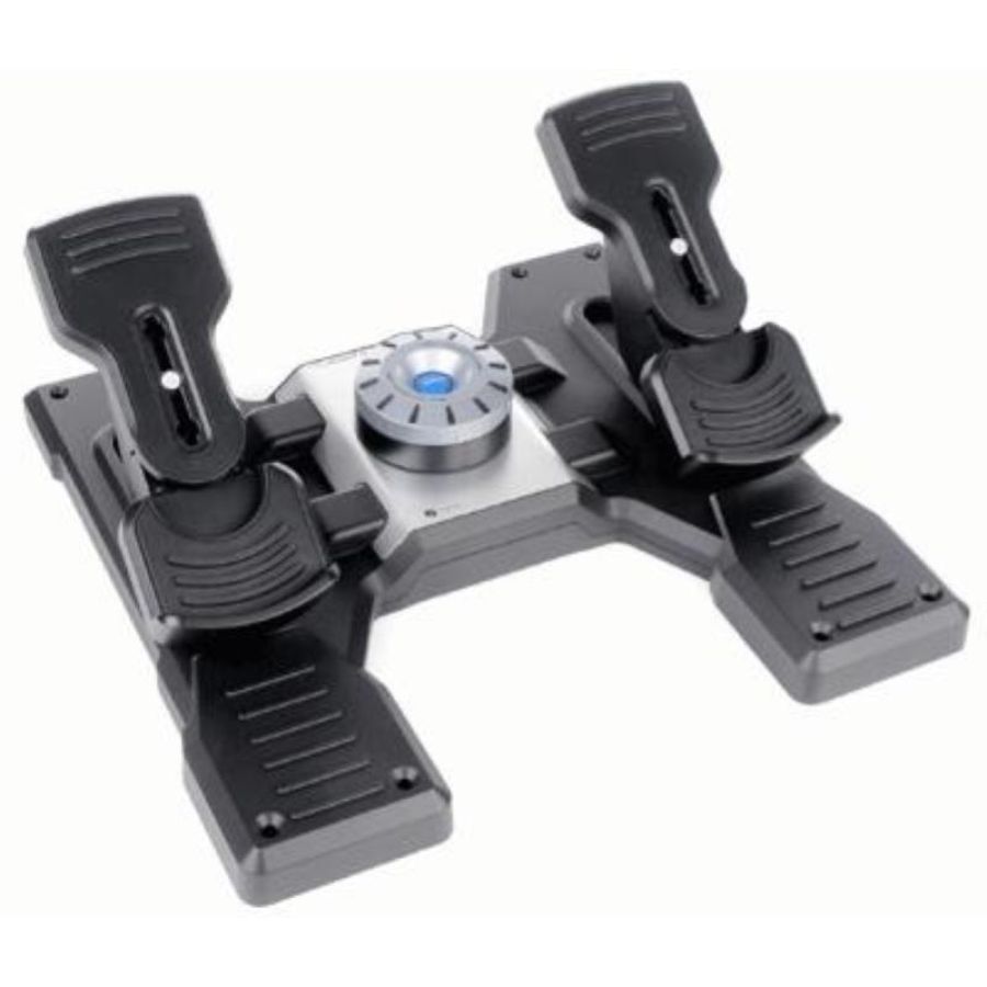Logitech g saitek pro flight rudder pedals pedaliera per simulatori di volo