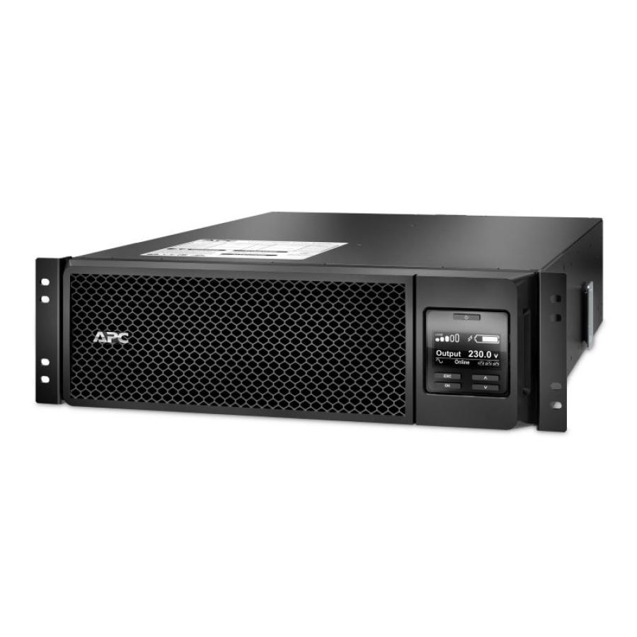 Apc srt5krmxli ups 4.500w/5.000va 12 prese ac 1xusb 1xporta seriale colore nero