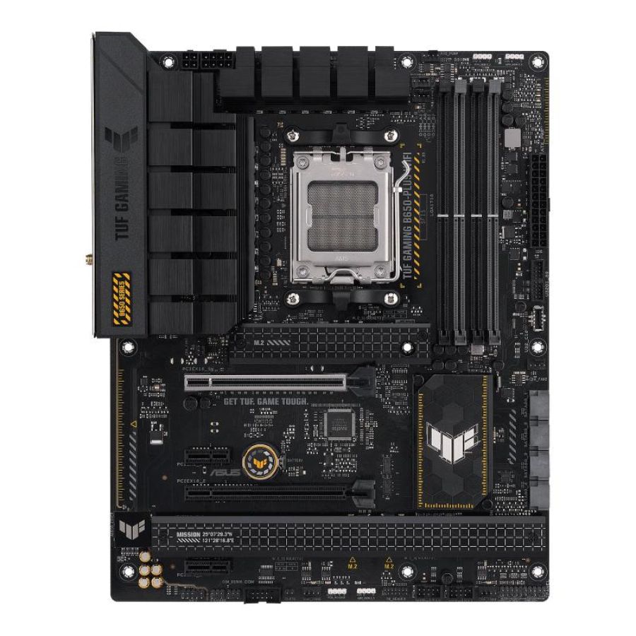 Asus tuf gaming b650-plus wifi scheda madre gaming atx amd b650 am5 ddr5 4xpci 4.0 wifi 6 (802.11ax) intel 2.5gb ethernet realtek 7.1 3xm.2 4xsata 6gb-s aura sync rgb nero