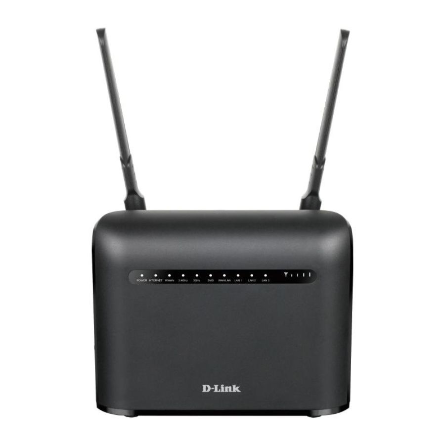 D-link dwr-953v2 router lte wireless ac1200 cat4 4g 4 porte gigabit antenne esterne black