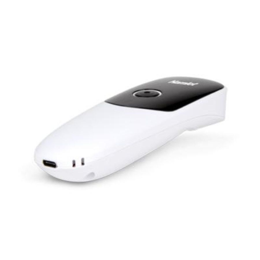 Hamlet hbcs-2duwb barcode scanner portatile 2d wireless 2.4ghz bluetooth + usb per codici qr e lineari bianco nero