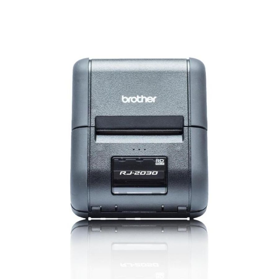 Brother rj-2030 stampante termica portatile da 2 per ricevute bluetooth usb display lcd
