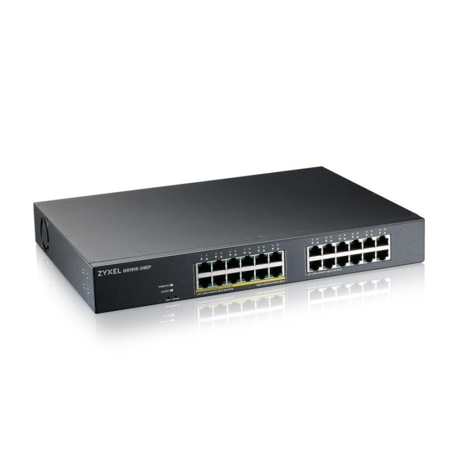 Zyxel gs1915-24ep gestito l2 gigabit ethernet 10-100-1000 supporto power over ethernet 1u nero