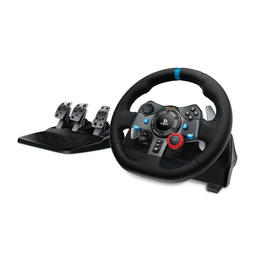 Logitech g29 volante + pedaliera per ps3/ps4/pc-win 7 colore nero