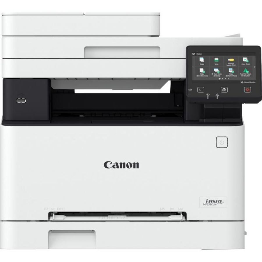Canon i-sensys mf655cdw stampante multifunzione laser a colori a4 wi-fi adf duplex 250 fogli lan usb 21ppm