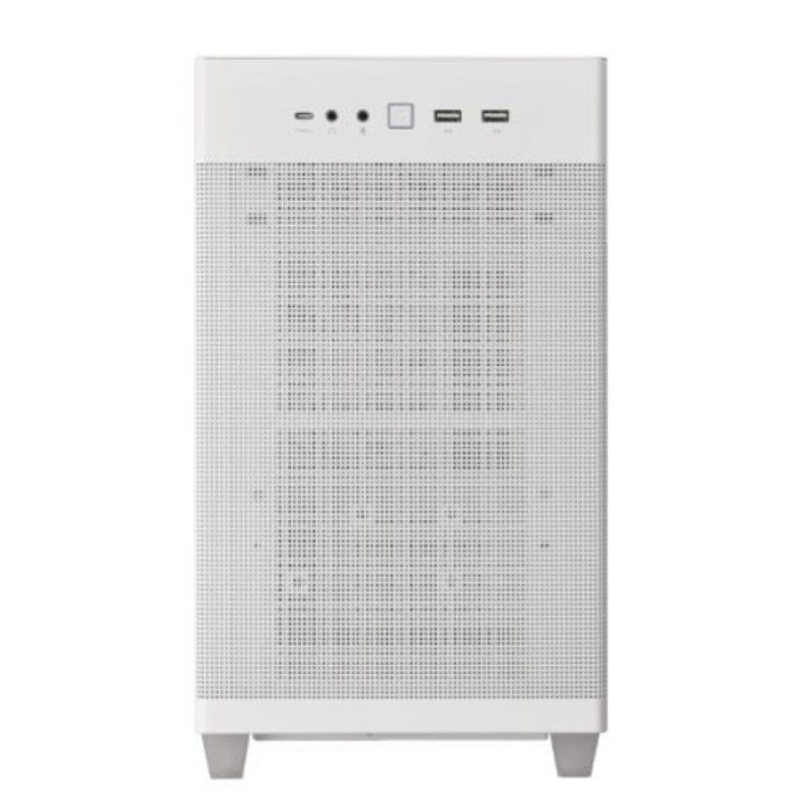 Asus prime ap201 case mini tower micro atx mini-itx pannelli in mesh 1xusb-c 3.2 2xusb-a 3.2 1xventola 120 mm white