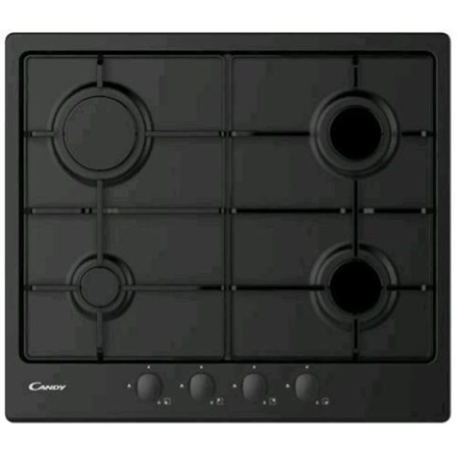 Candy chw6brbb piano cottura a gas 4 fuochi nero