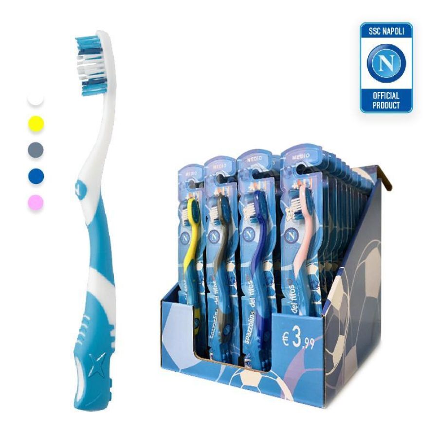 Nemesi napoli kst-k1na48 spazzolino da denti per adulto fantasie assortite conf 48 pz.