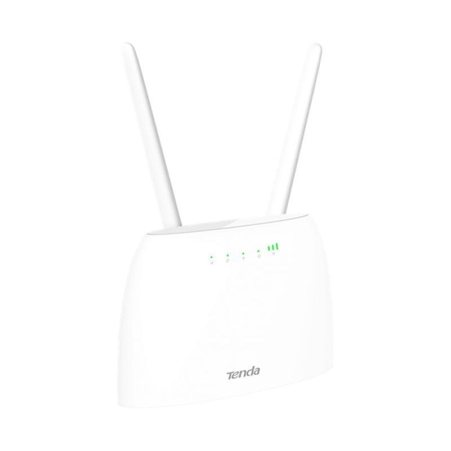 Tenda 4g06 router 300mbps wireless n300 4g lte volte cat.4 supp fdd lte-tdd-lte-wcdma-gsm 1p ge wan-lan1p ge lan 2ff sim 1p rj1