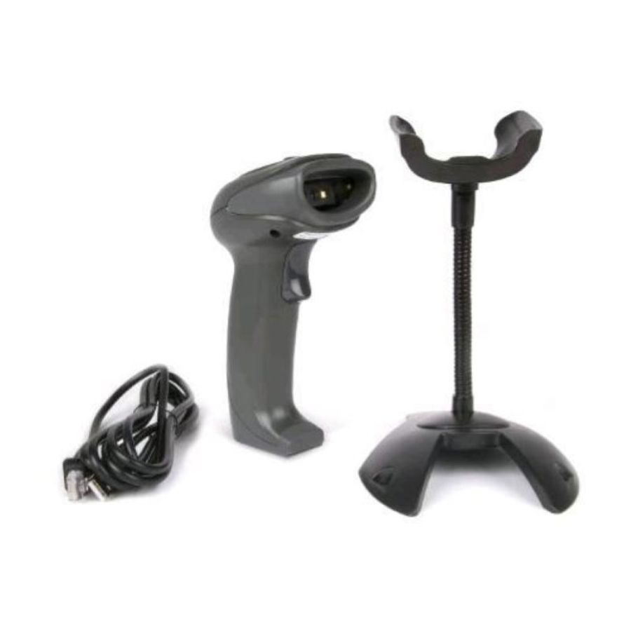 Hamlet hbcs2d100us barcode scanner professionale 2d combo usb + seriale per codici qr e lineari grey