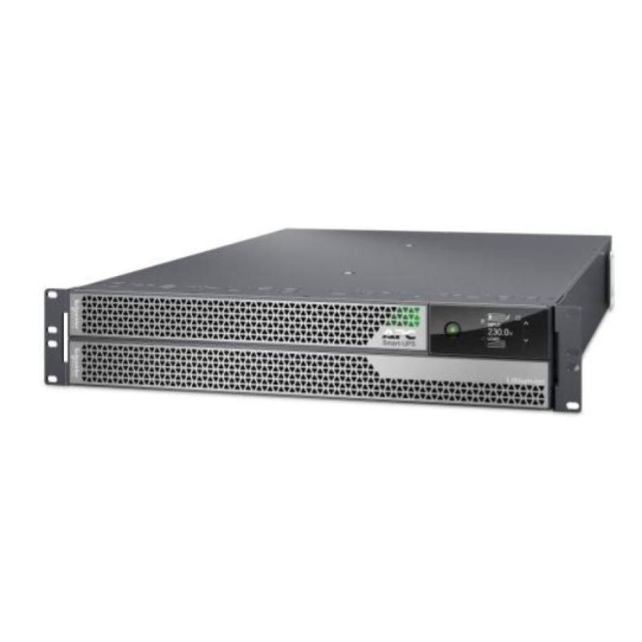 Apc srtl5krm2ui apc smart-ups ultra on-line lithium ion doppia conversione 5 kva 5000 w 230 v agli ioni di litio 4 connettori di uscita montabile a rack 2u