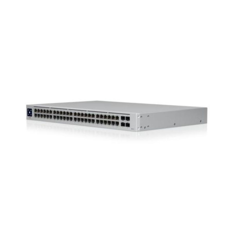 Ubiquiti usw-48-poe-eu switch gestito 48 porte gigabit ethernet (10/100/1000) di cui 32 poe 195 w 4 sfp 1gbe montabile a rack