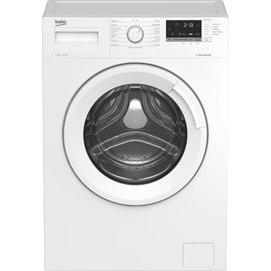 Beko wux81232wi-it lavatrice carica frontale stainexpert anticrease aquawave optisense classe energetica c (a+++-10%) capacita` di carico 8 kg centrifuga 1200 giri motore prosmart inverter