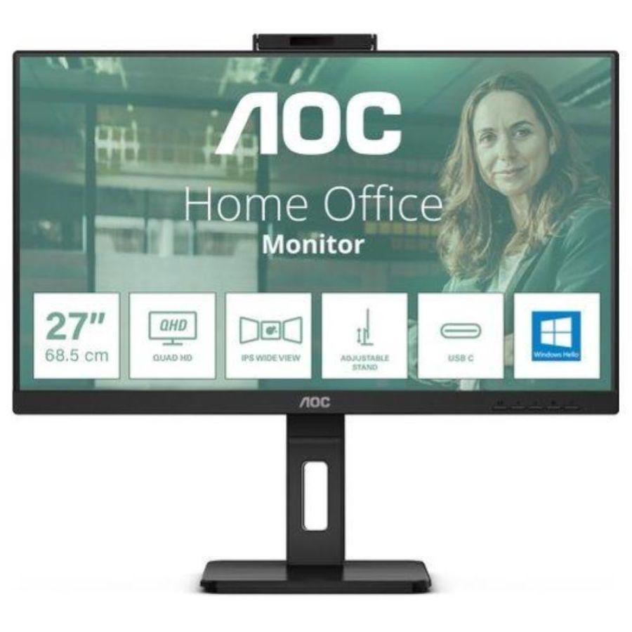 Aoc q27p3qw monitor pc 27`` 2560x1440 pixel quad hd nero