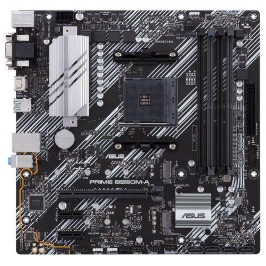 Asus prime b550m-a scheda madre micro atx amd b550 (ryzen am4) dual m.2