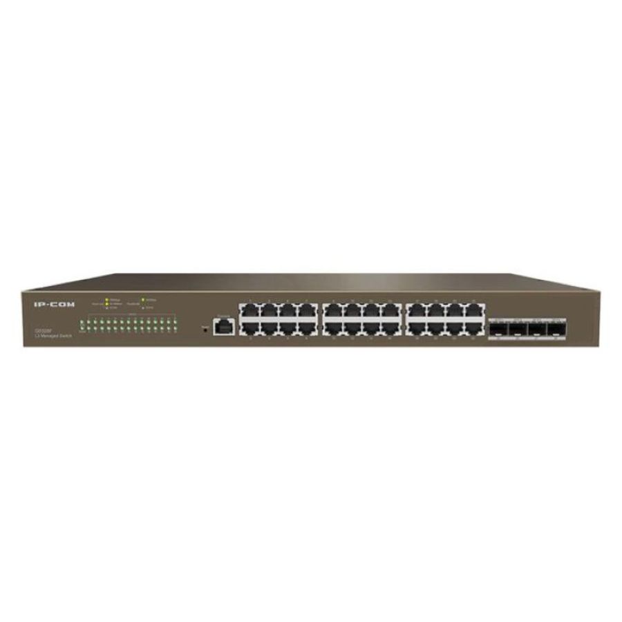 Switch ip-com g5328f 24p gigabit+4p sfp 1p console, l3 cloud managed