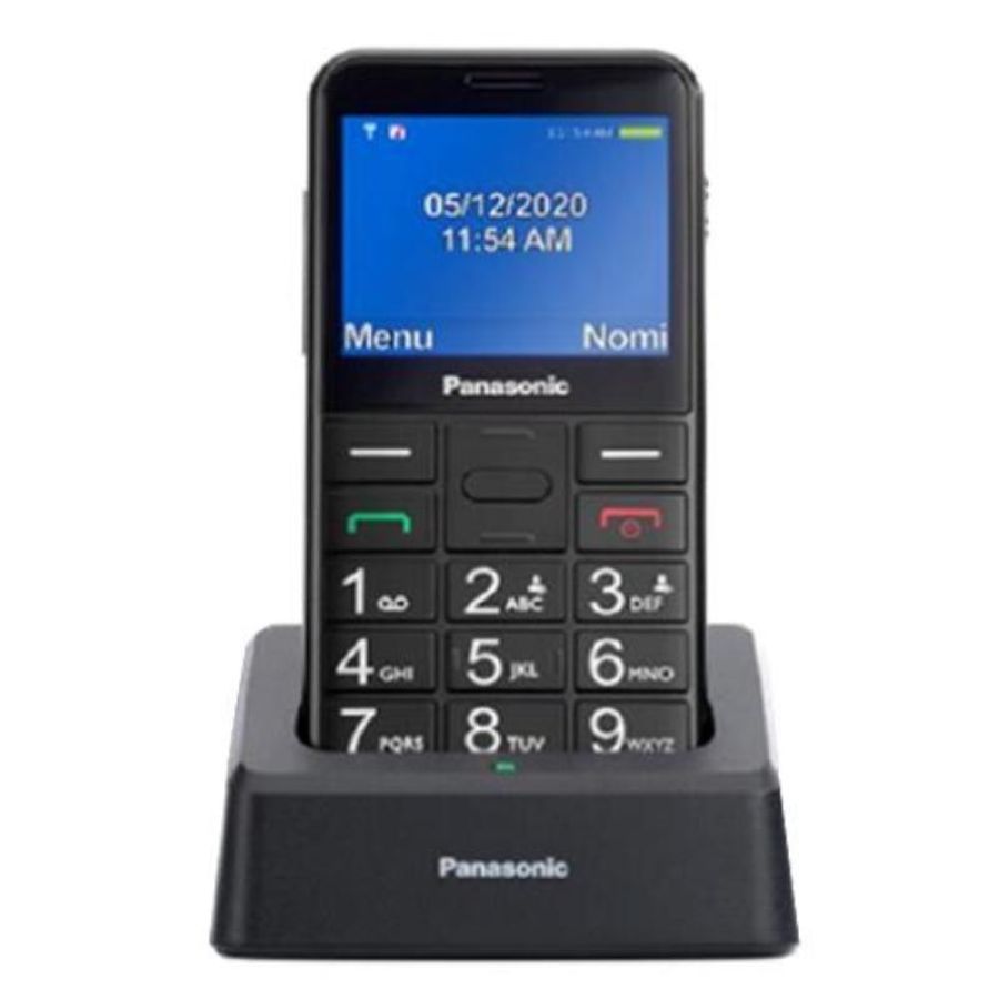 Panasonic kx-tu155 easy phone 2.4 bluetooth tasti grandi tasto sos torcia led black