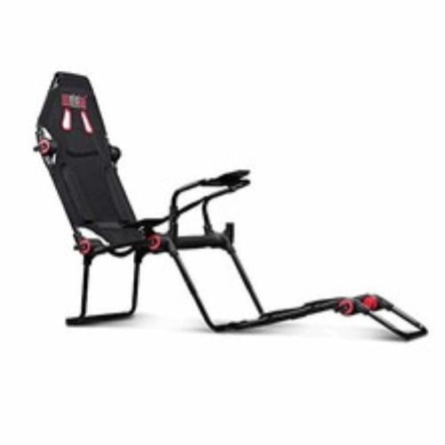 Next level racing postazione per simulatore di guida formula - gt lite sedia poggia volante e porta pedaliera nero rosso