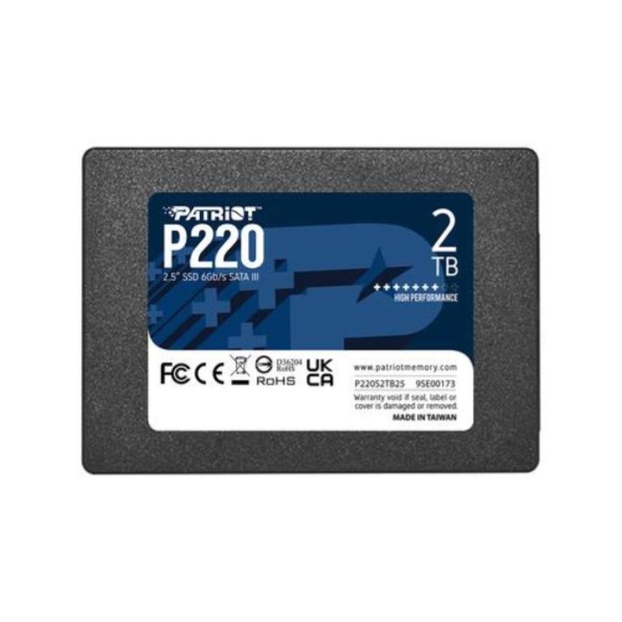 Patriot ssd interno p220 2tb sata3 2.5`` read-write 550-500 mbps