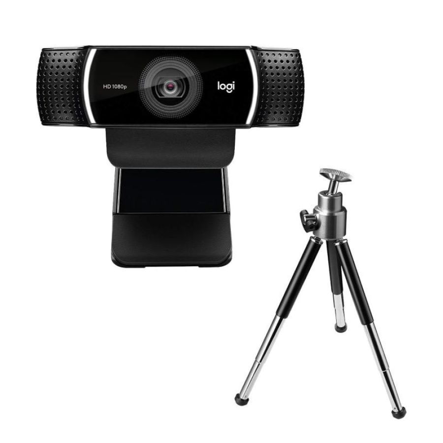 Logitech c922 pro stream webcam usb 1080p con microfono integrato