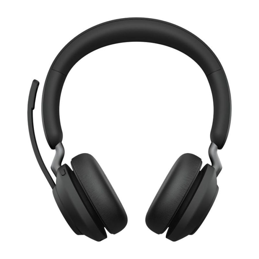 Jabra evolve2 65 stereo ms black cuffie bluetooth con microfono nero