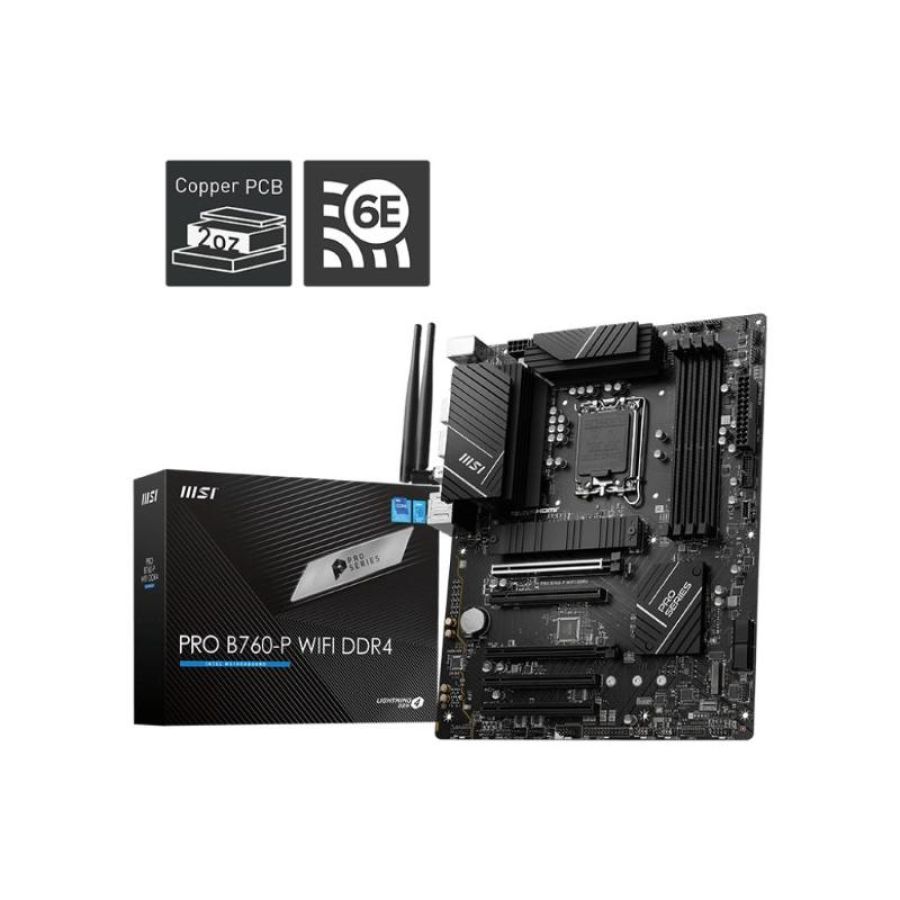 Msi pro b760-p wifi ddr4 scheda madre lga 1700 micro at