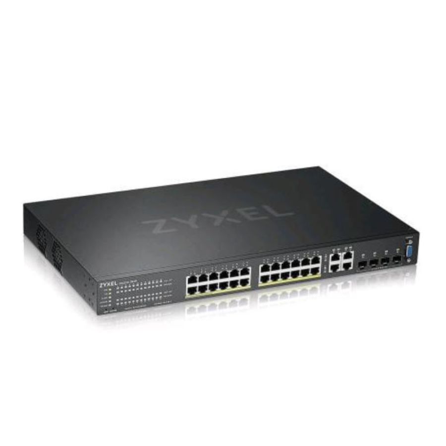 Zyxel gs2220-28hp-eu0101f switch di rete gestito l2 gigabit ethernet 10-100-1000 nero supporto power over ethernet