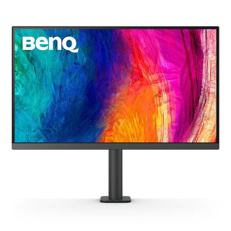 Benq pd2705ua 27 led ips 4k ultra hd 16:9 60hz 5ms contrasto 1.200:1 eye care+ hub usb hdmi displayport usb-c 65w altoparlanti incorporati black