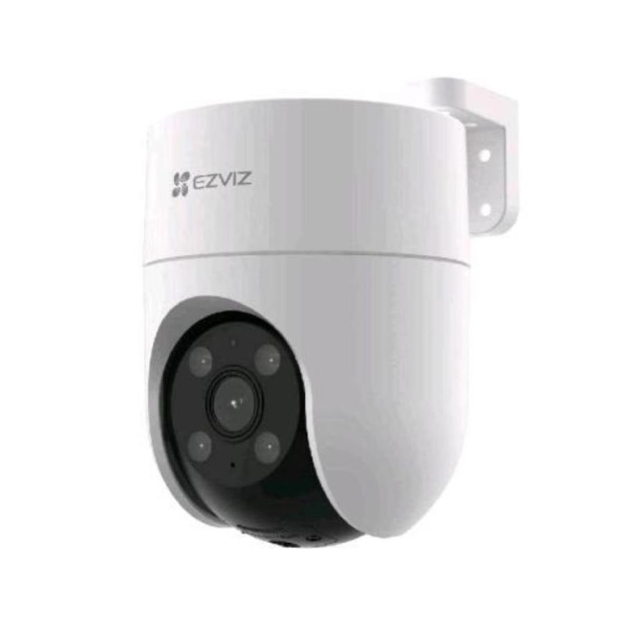 Ezviz h8c telecamera di sicurezza ip a torretta wi-fi esterno/intermo motorizzata auto tracking e difesa attiva 3mp lan bianco