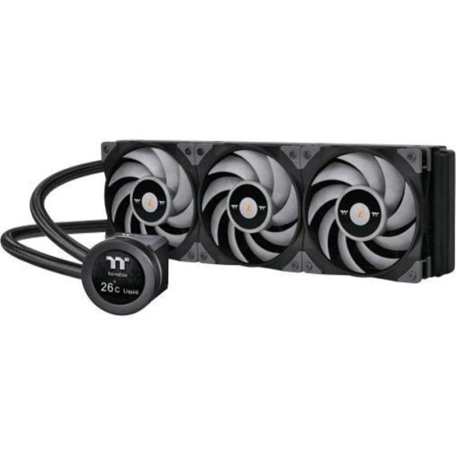 Thermaltake toughliquid ultra 360 cpu aio liquid kit raffreddamento a liquido triple fan 2500rpm 28.1db nero/grigio