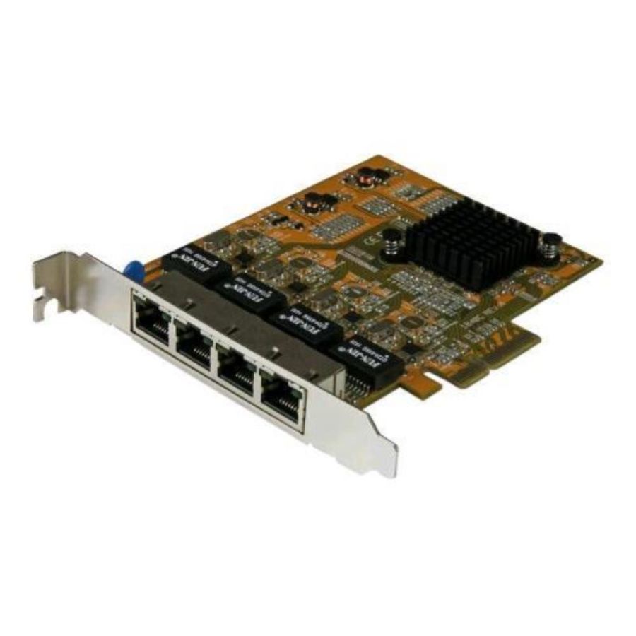 Startech scheda adattatore di rete pcie nic 4 porte gigabit ethernet